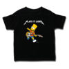 T-shirt rock Bart Simpson et sa guitare pour enfant (noir)