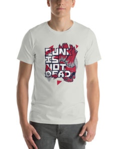 T-shirt Punk is not Dead gris clair