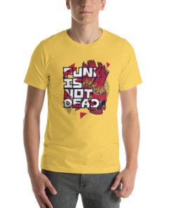 T-shirt Punk is not Dead jaune