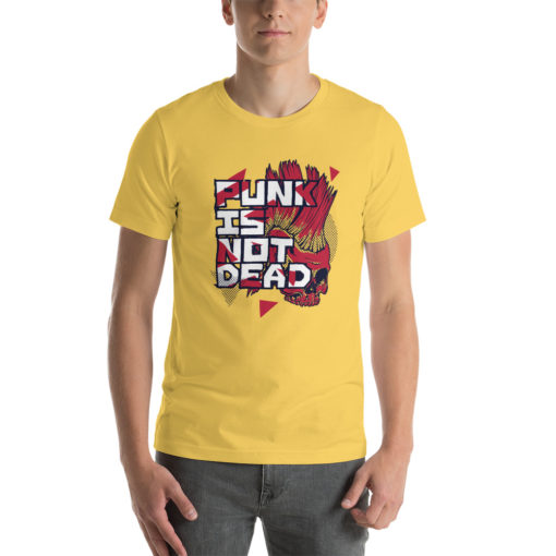 T-shirt Punk is not Dead jaune