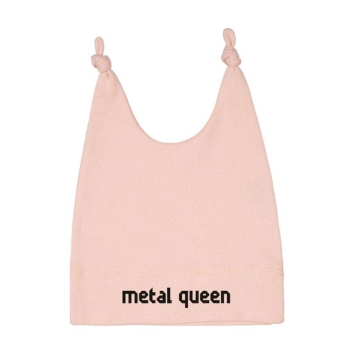 Bonnet bébé Metal Queen rose