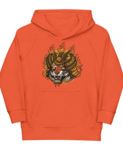 Sweat tigre samouraï enfant (orange)