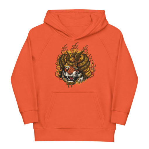 Sweat tigre samouraï enfant (orange)