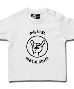 T-shirt bébé my first metal shirt (invers)