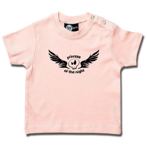 T-shirt rock pour bébé "princess of the night" rose
